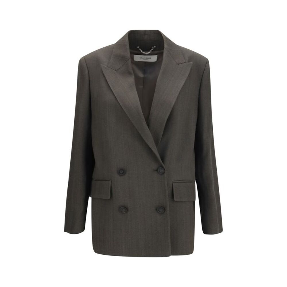 Golden Goose Women Double-Breasted Blazer With Drawstring